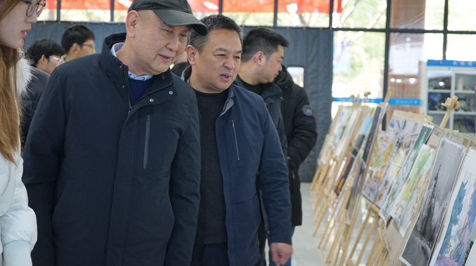 “画说·上海路校园”绘画创意作品展顺利开展